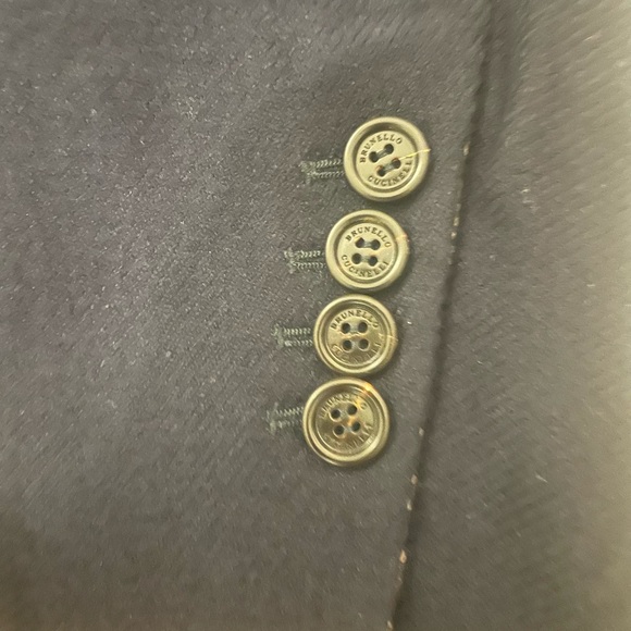 Brunello Cucinelli Mens Wool Cashmere Nvy Coat Sz 48/M - Picture 12 of 13
